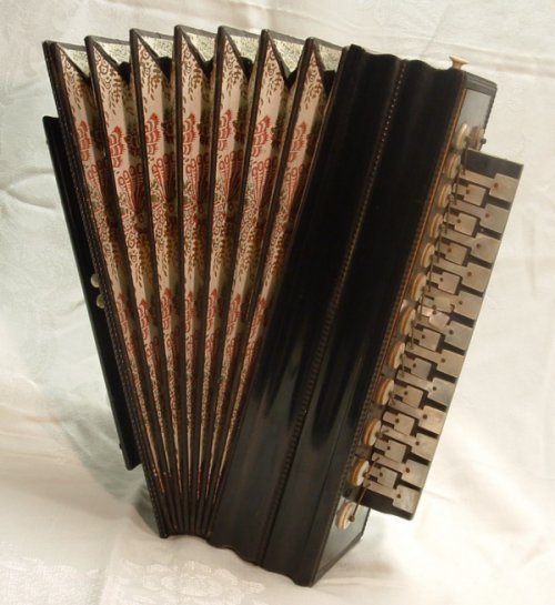 two-row diatonic accordion