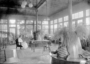 Sun room at th Loma Linda Sanitarium