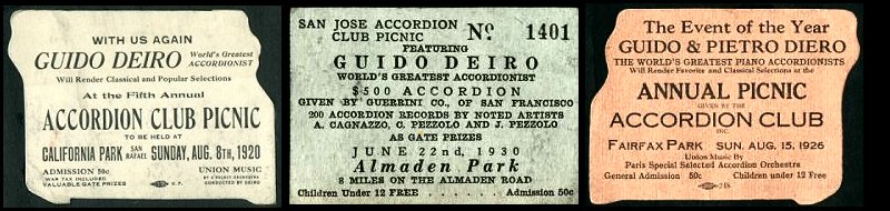 San Jose Accordion Club Picnic Invitation Cards