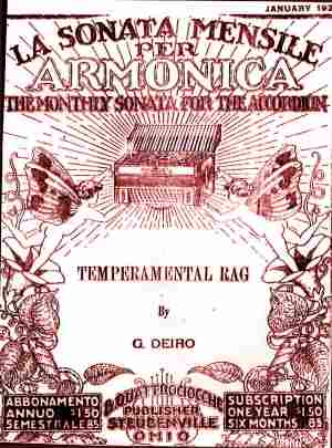 Title Page of Temperamental Rag