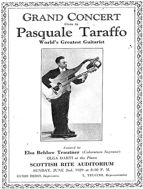 Taraffo Concert Program