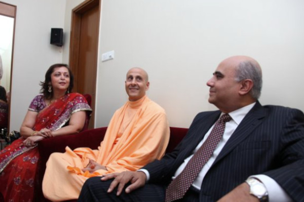 Hrishikesh Mafatlal with Radhanath Swami