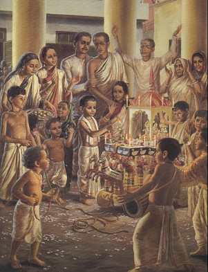 Abhay organized his own childhood Ratha Yatra processions.